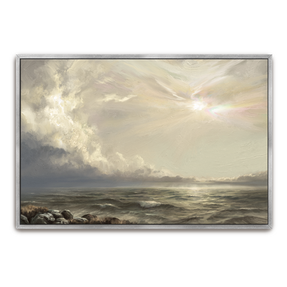 Colors Of Peace — oak frame canvas print — Art & Olive