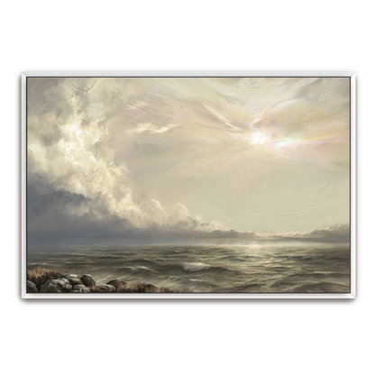 Colors Of Peace — espresso frame canvas print — Art & Olive