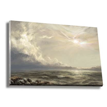 Colors Of Peace — gold frame canvas print — Art & Olive