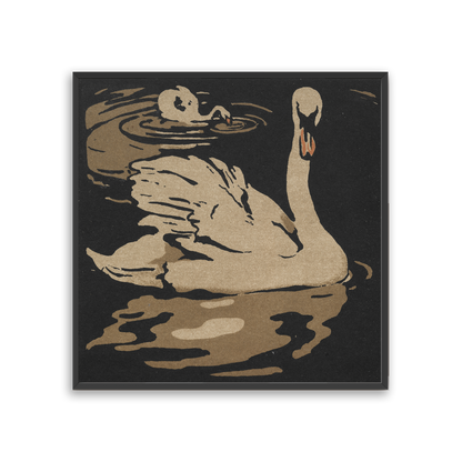 Cygne — black frame fine art print — Art & Olive