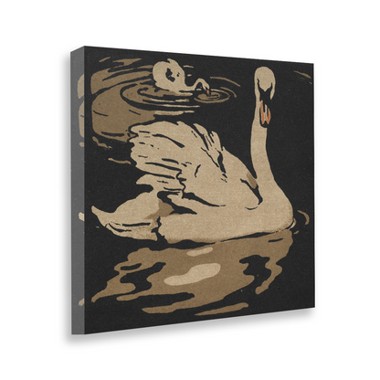 Cygne — white frame fine art print — Art & Olive