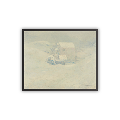 White Barn — white frame fine art print — Art & Olive