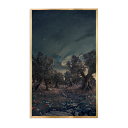 Jesus In Gethsemane — framed option canvas print — Art & Olive