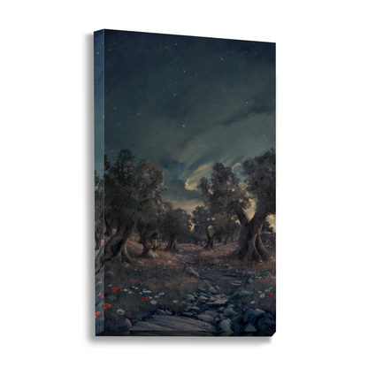Jesus In Gethsemane — framed option canvas print — Art & Olive