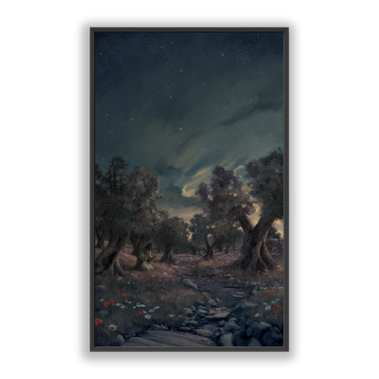 Jesus In Gethsemane — framed option canvas print — Art & Olive