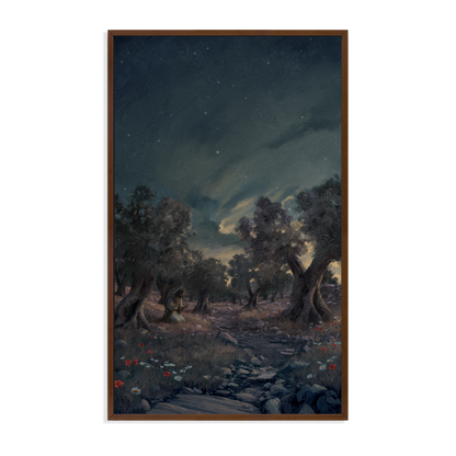 Jesus In Gethsemane — framed option canvas print — Art & Olive