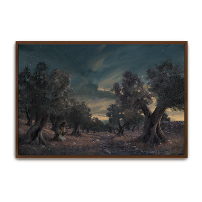 Jesus In Gethsemane — framed option canvas print — Art & Olive