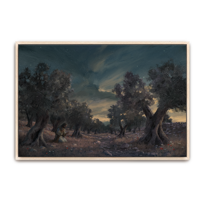 Jesus In Gethsemane — framed option canvas print — Art & Olive