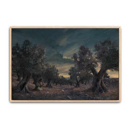 Jesus In Gethsemane — framed option canvas print — Art & Olive