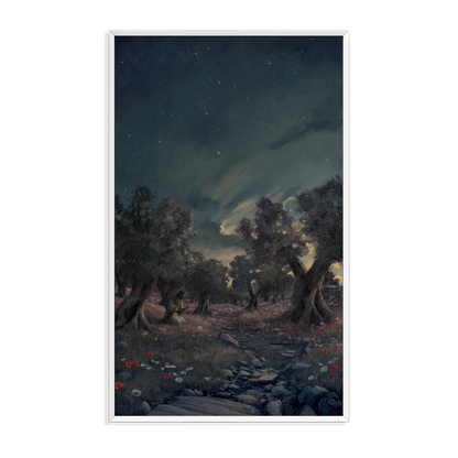 Jesus In Gethsemane — framed option canvas print — Art & Olive