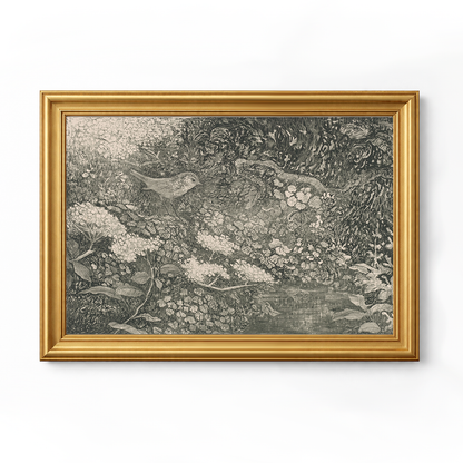 Grove — silver frame fine art print — Art & Olive