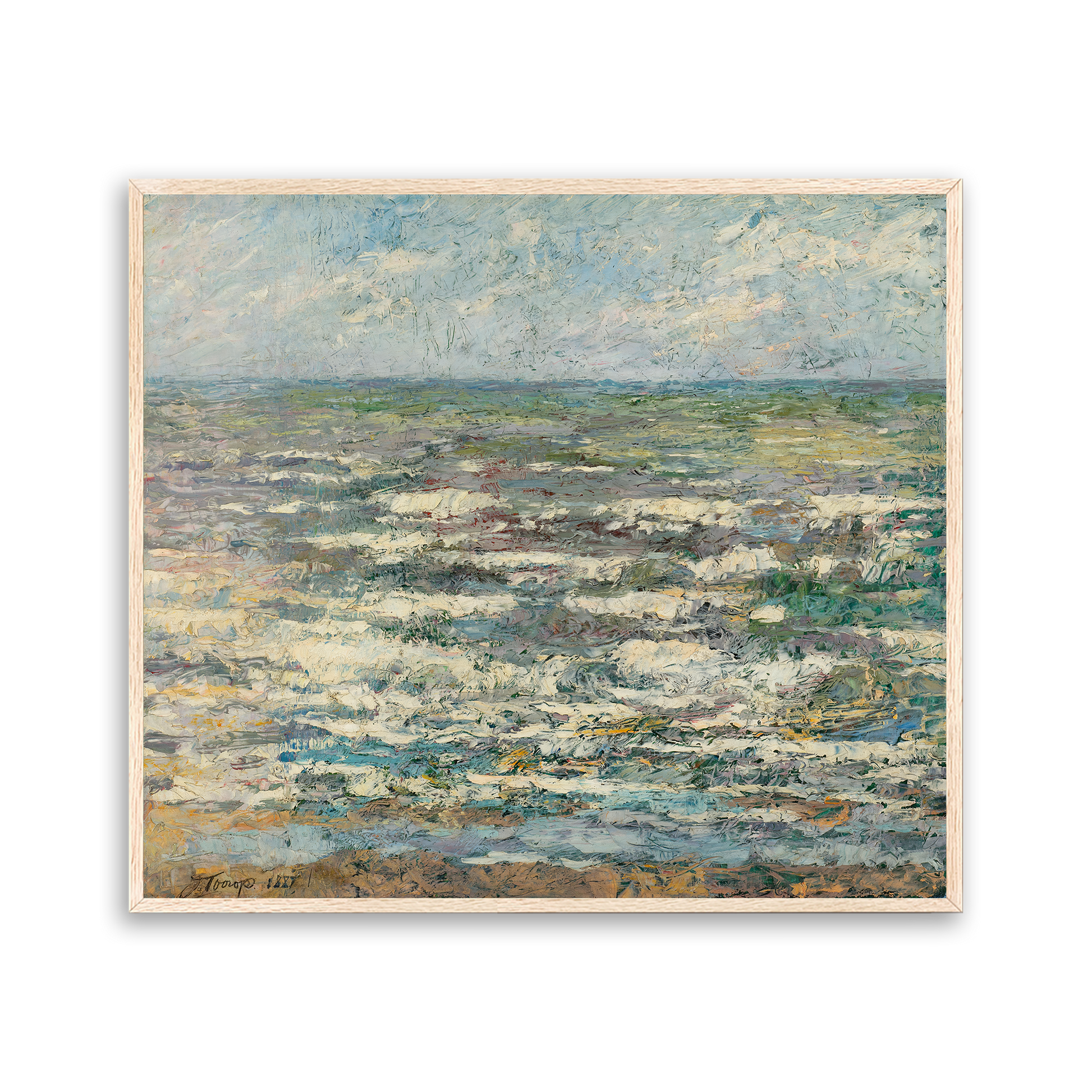 Open Sea — white frame fine art print — Art & Olive