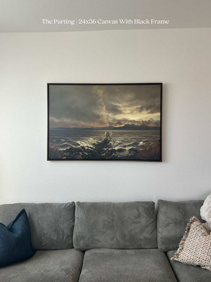 The Parting — framed option canvas print — Art & Olive