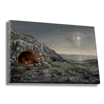 Holy Night — Christian canvas print by Art & Olive