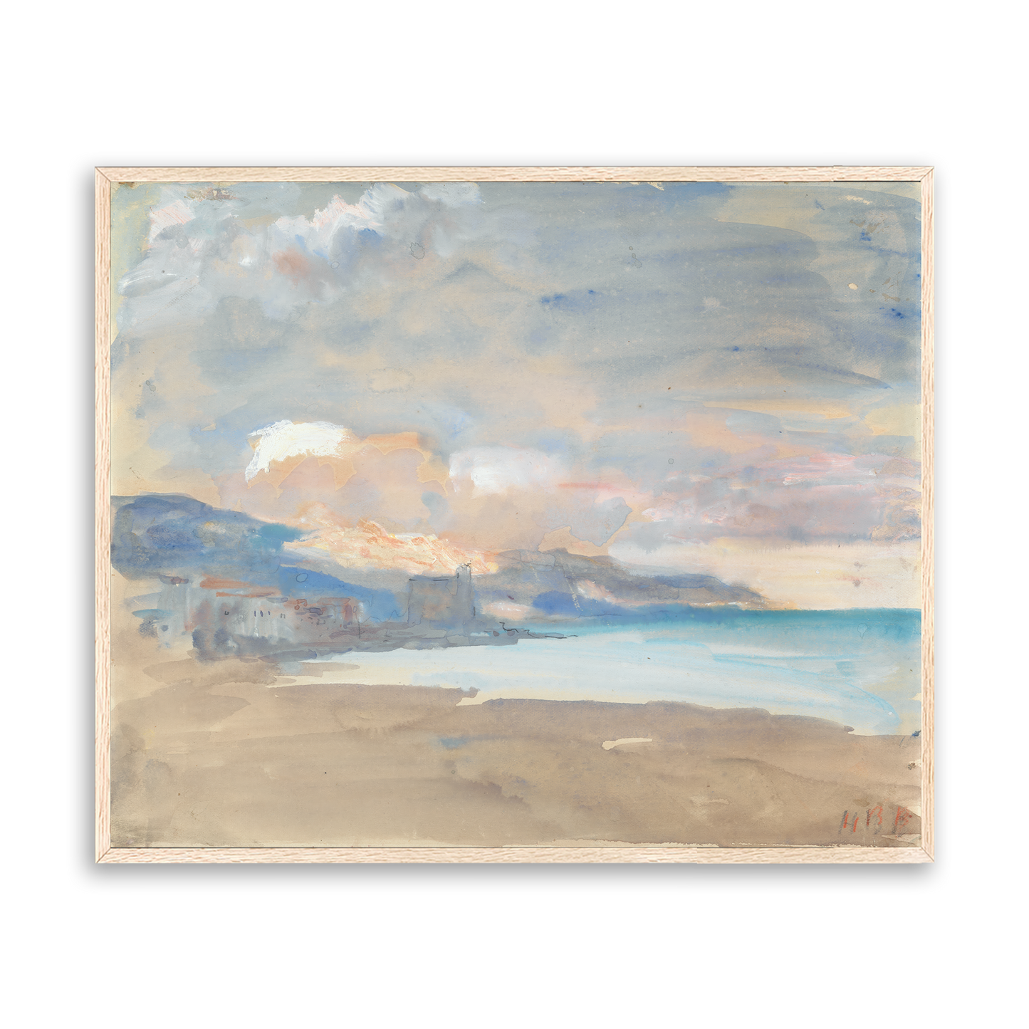 South Of France — white frame fine art print — Art & Olive