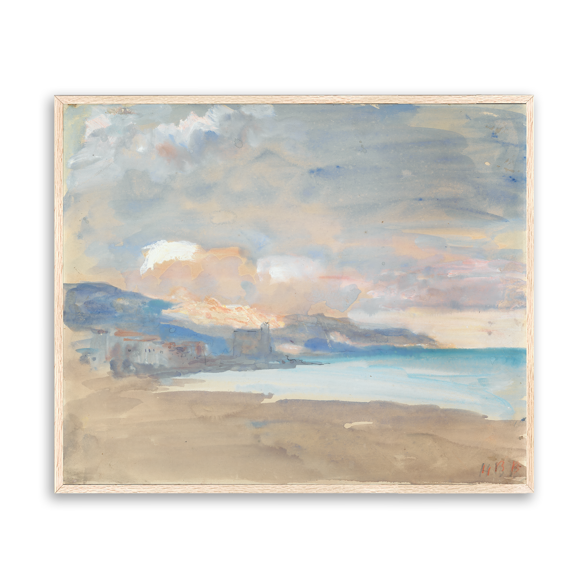 South Of France — white frame fine art print — Art & Olive