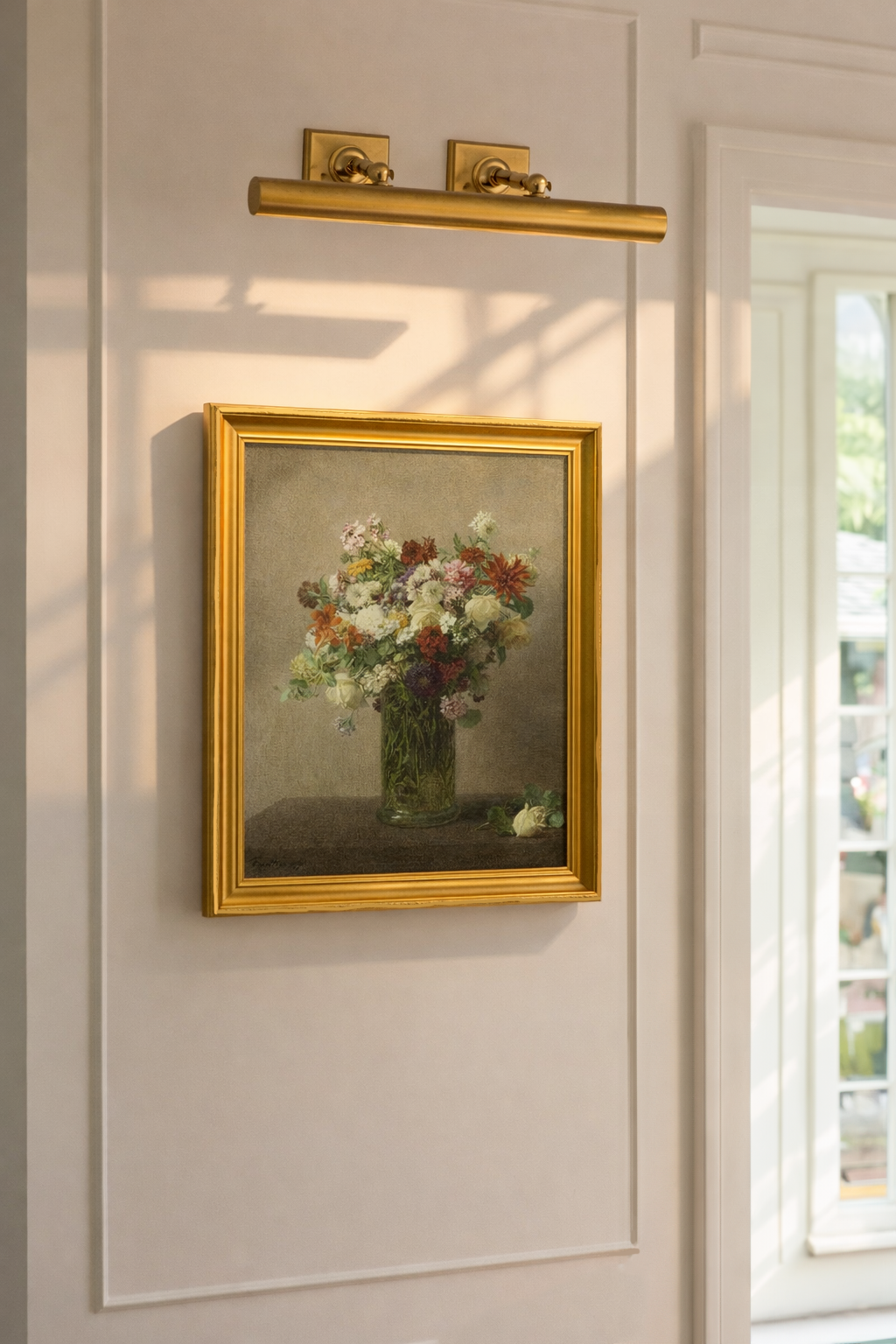 Spring Bouquet — black frame fine art print — Art & Olive