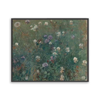 Wild Clover — silver frame fine art print — Art & Olive