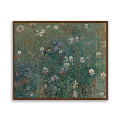 Wild Clover — white frame fine art print — Art & Olive