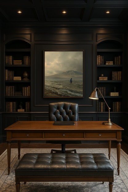 Walking on Water (Portrait) — white frame canvas print — Art & Olive
